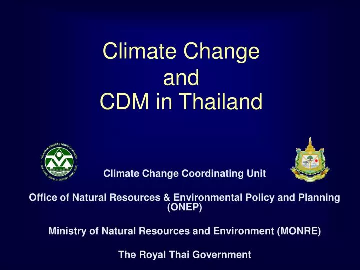 climate change and cdm in thailand