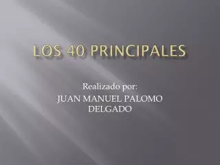 los 40 principales