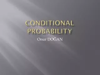 COnDITIONAL Probability
