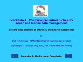 SeaDataNet - Pan-European infrastructure for ocean and marine data management