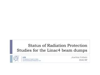 Status of Radiation Protection Studies for the Linac4 beam dumps