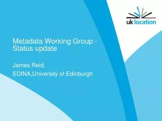 Metadata Working Group - Status update