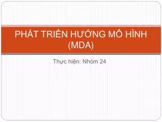 ph t tri n h ng m h nh mda