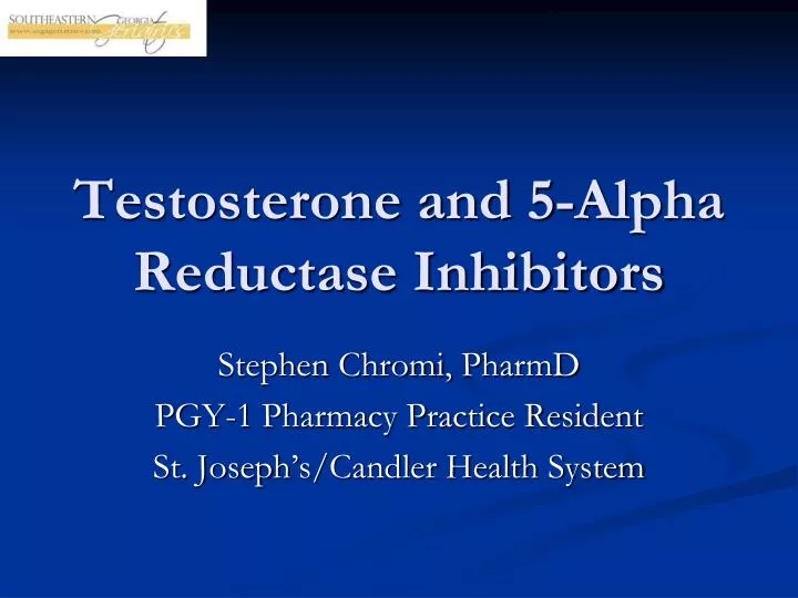 testosterone and 5 alpha reductase inhibitors