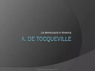 la democrazia in america