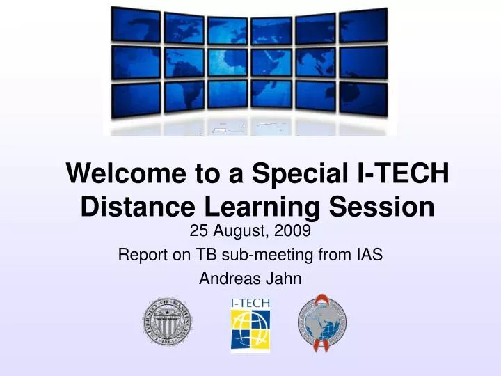 25 august 2009 report on tb sub meeting from ias andreas jahn