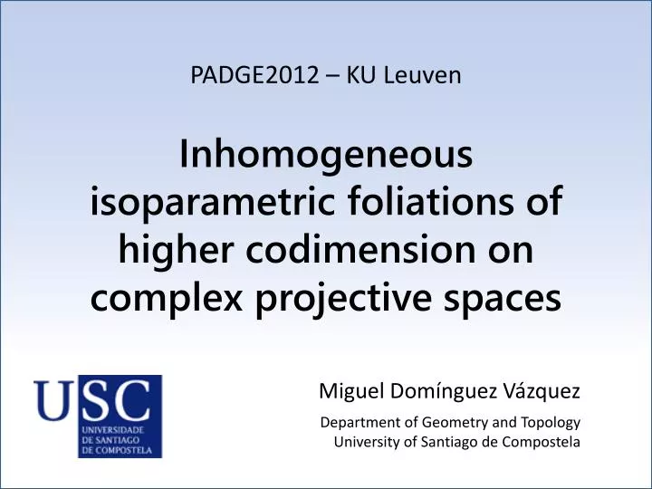 inhomogeneous isoparametric foliations of higher codimension on complex projective spaces