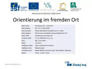 orientierung im fremden ort