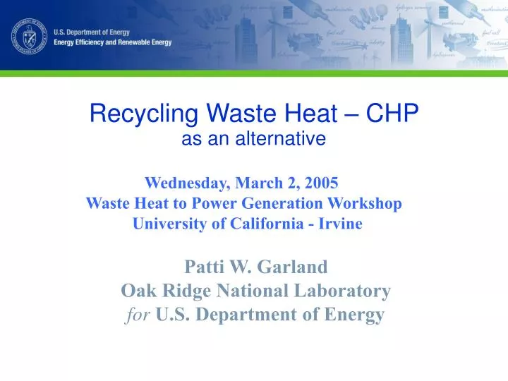 recycling waste heat chp as an alternative