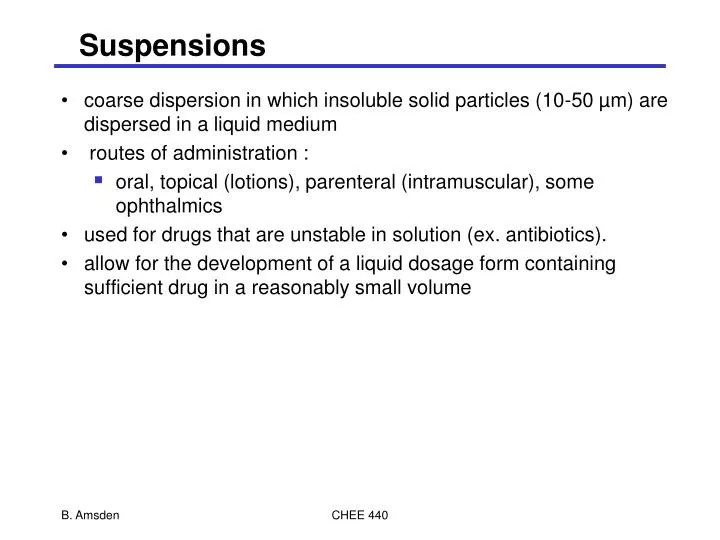 suspensions