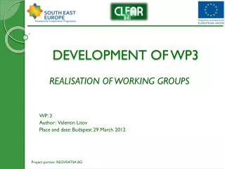 DEVELOPMENT OF WP3