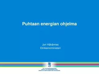 puhtaan energian ohjelma