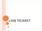 DIŞ TİCARET - slide 1