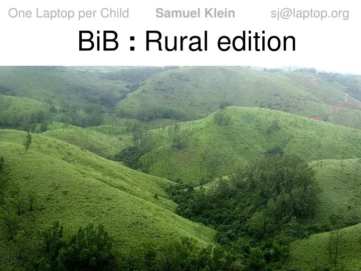 bib rural edition