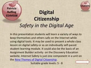 Digital Citizenship Safety in the Digital Age