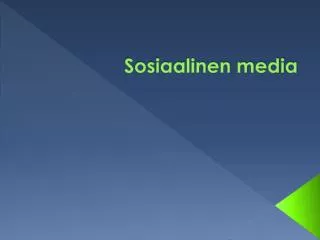 sosiaalinen media