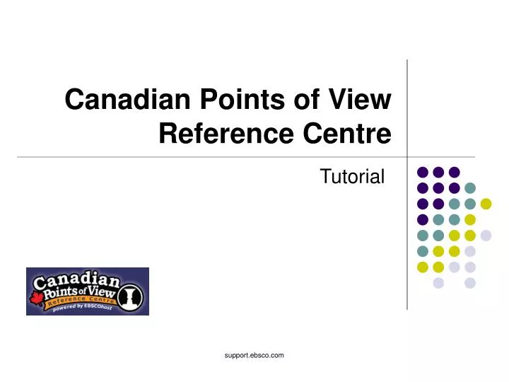 canadian points of view reference centre