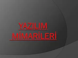 yazilim m mar ler