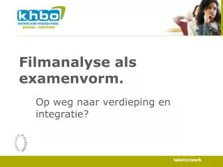 filmanalyse als examenvorm