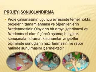 projey sonu landirma