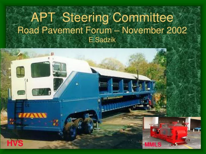 apt steering committee road pavement forum november 2002 e sadzik