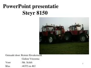 powerpoint presentatie steyr 8150