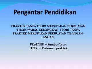 pengantar pendidikan