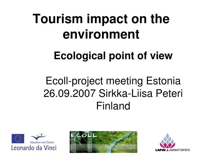 tourism impact on the environment