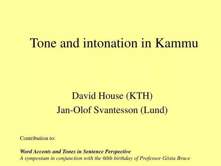 tone and intonation in kammu