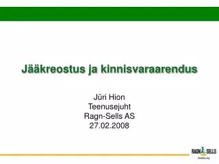 j kreostus ja kinnisvaraarendus