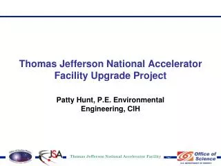 Thomas Jefferson National Accelerator Facility Upgrade Project