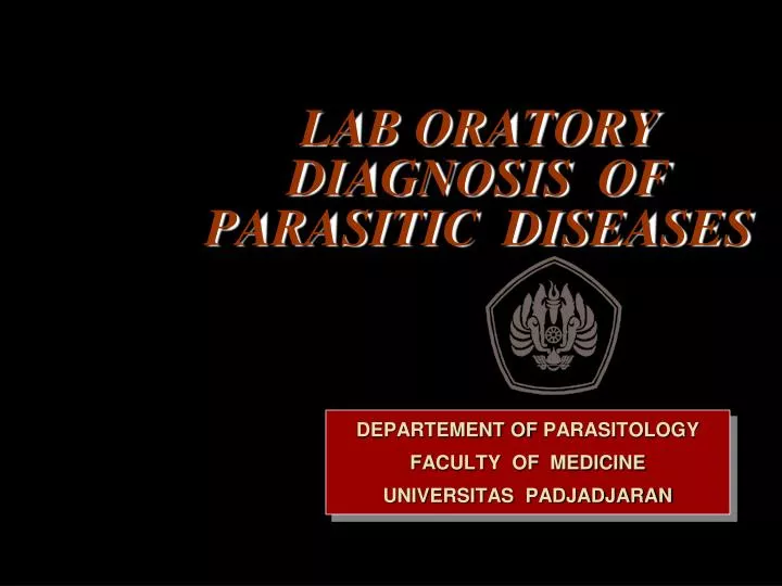 lab oratory diagnosis of parasitic diseases