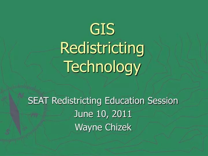 gis redistricting technology