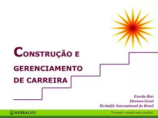 c onstru o e gerenciamento de carreira