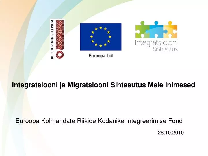 integratsiooni ja migratsiooni sihtasutus meie inimesed