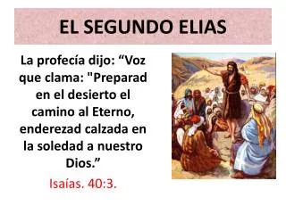 el segundo elias