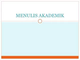 menulis akademik
