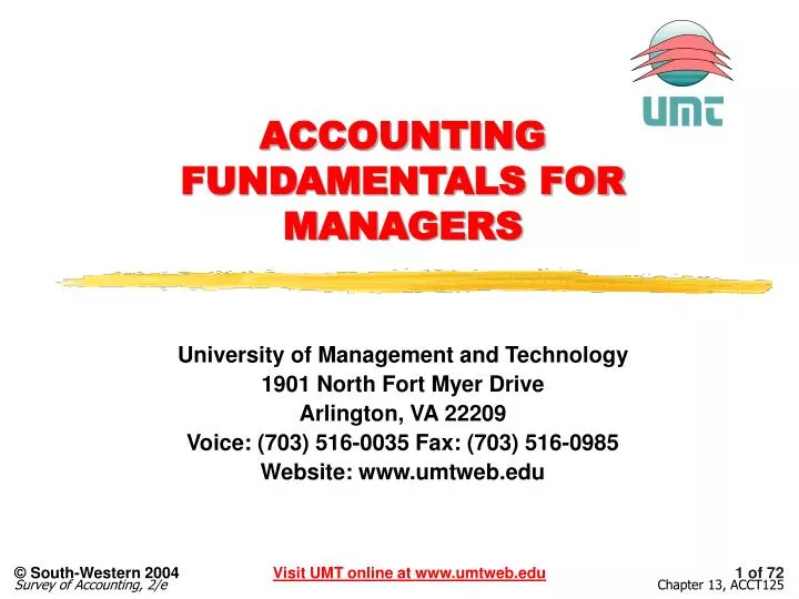 accounting fundamentals for managers