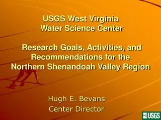 Hugh E. Bevans Center Director