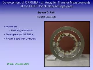 Development of ORRUBA - an Array for Transfer Measurements at the HRIBF for Nuclear Astrophysics