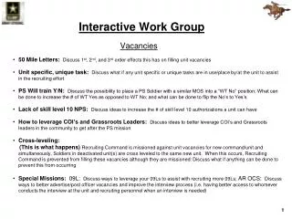 Interactive Work Group