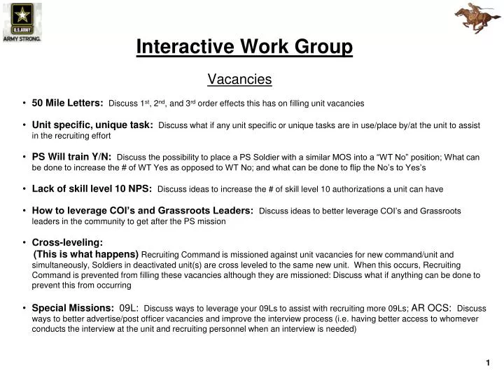 interactive work group