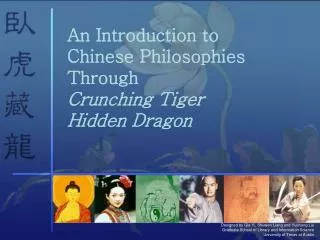 Chinese Philosophies Through Crouching Tiger Hidden Dragon