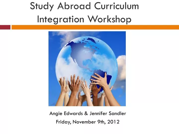 study abroad curriculum integration workshop