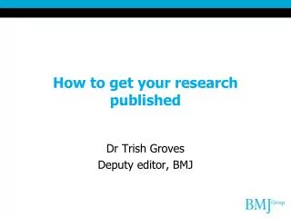 How to get your research published