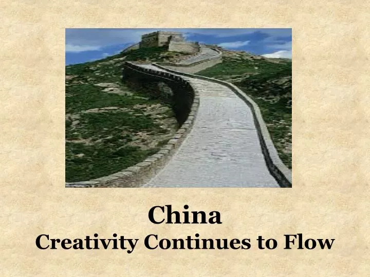 china creativity continues to flow