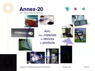 Annex-20 (IEA - Hydrogen Implementing Agreement)
