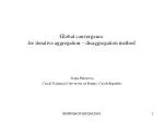 Global convergence for iterative aggregation – disaggregation method - slide 1