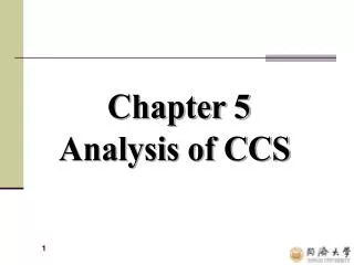 Chapter 5 Analysis of CCS
