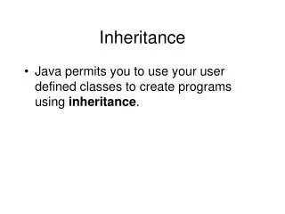 Inheritance